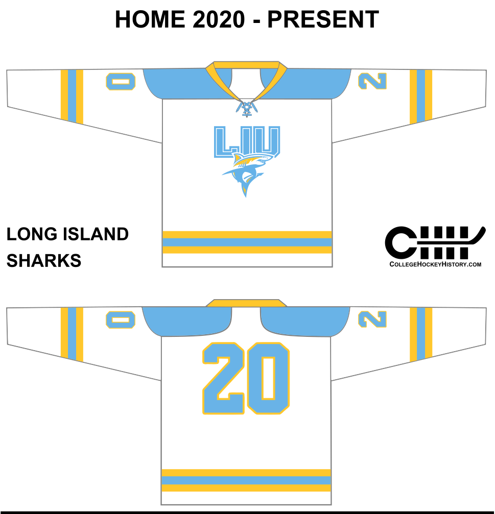 Long Island Sharks Home Jersey 2020 - Present