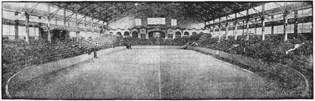 Boston Arena in black and white from the early 1920s.