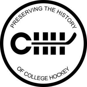 College Hockey History Tagline Logo
